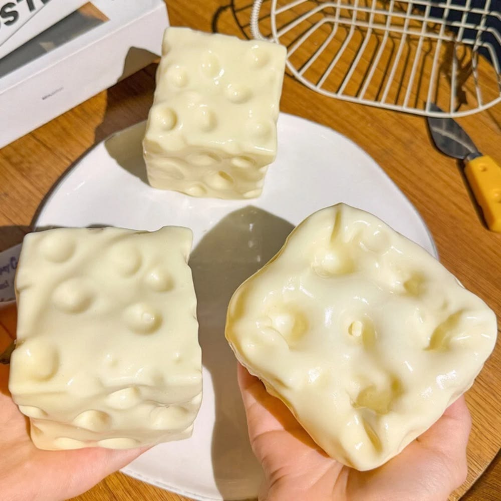 JUMBO Cheese Cube Squishy