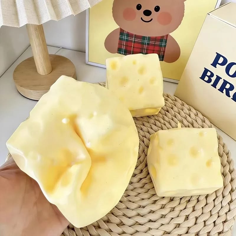 JUMBO Cheese Cube Squishy